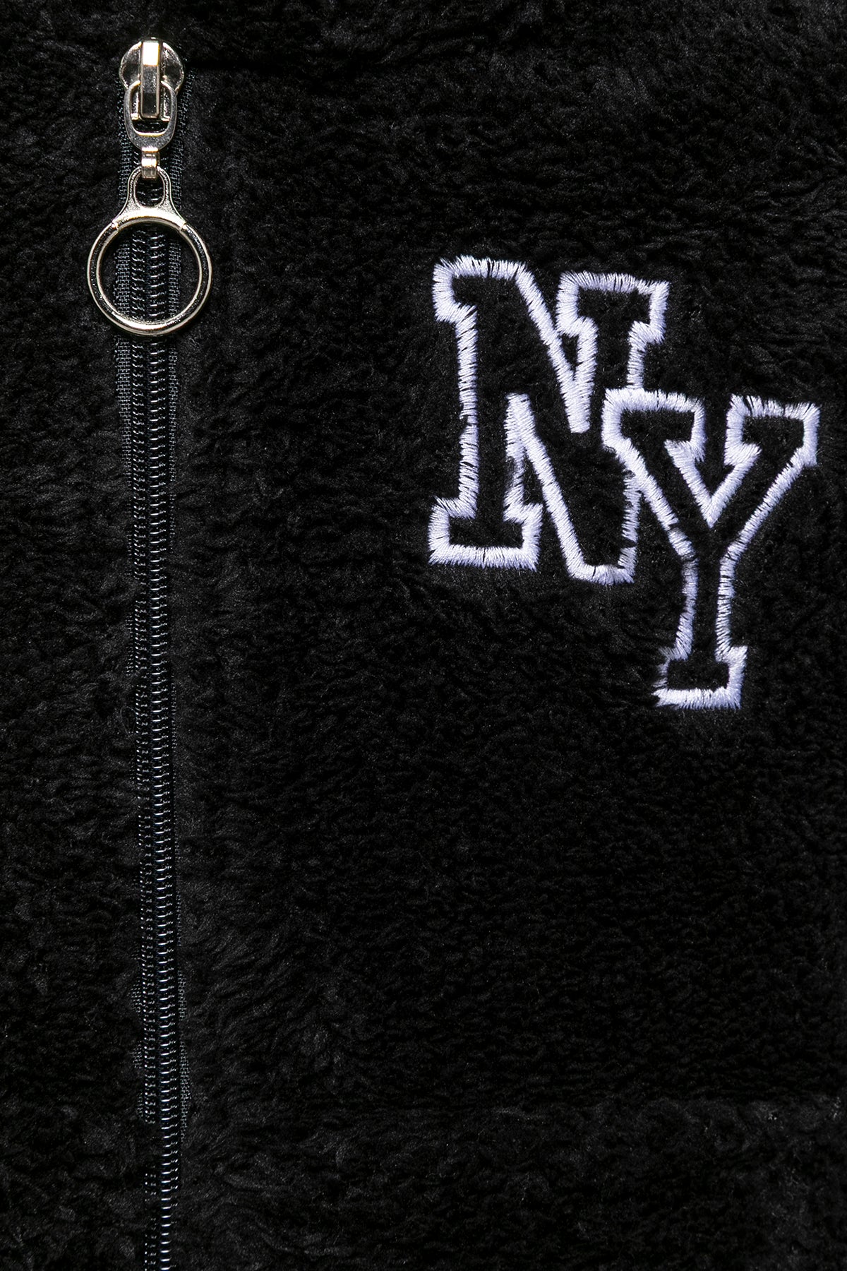 Erkek Çocuk Siyah Kapşonlu Peluş Ceket