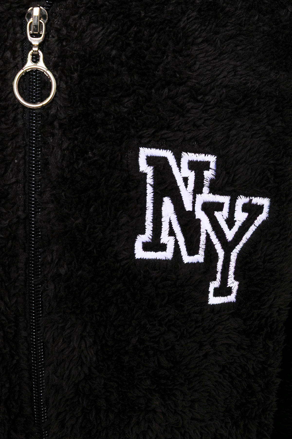 Erkek Çocuk Siyah Kapşonlu Peluş Ceket