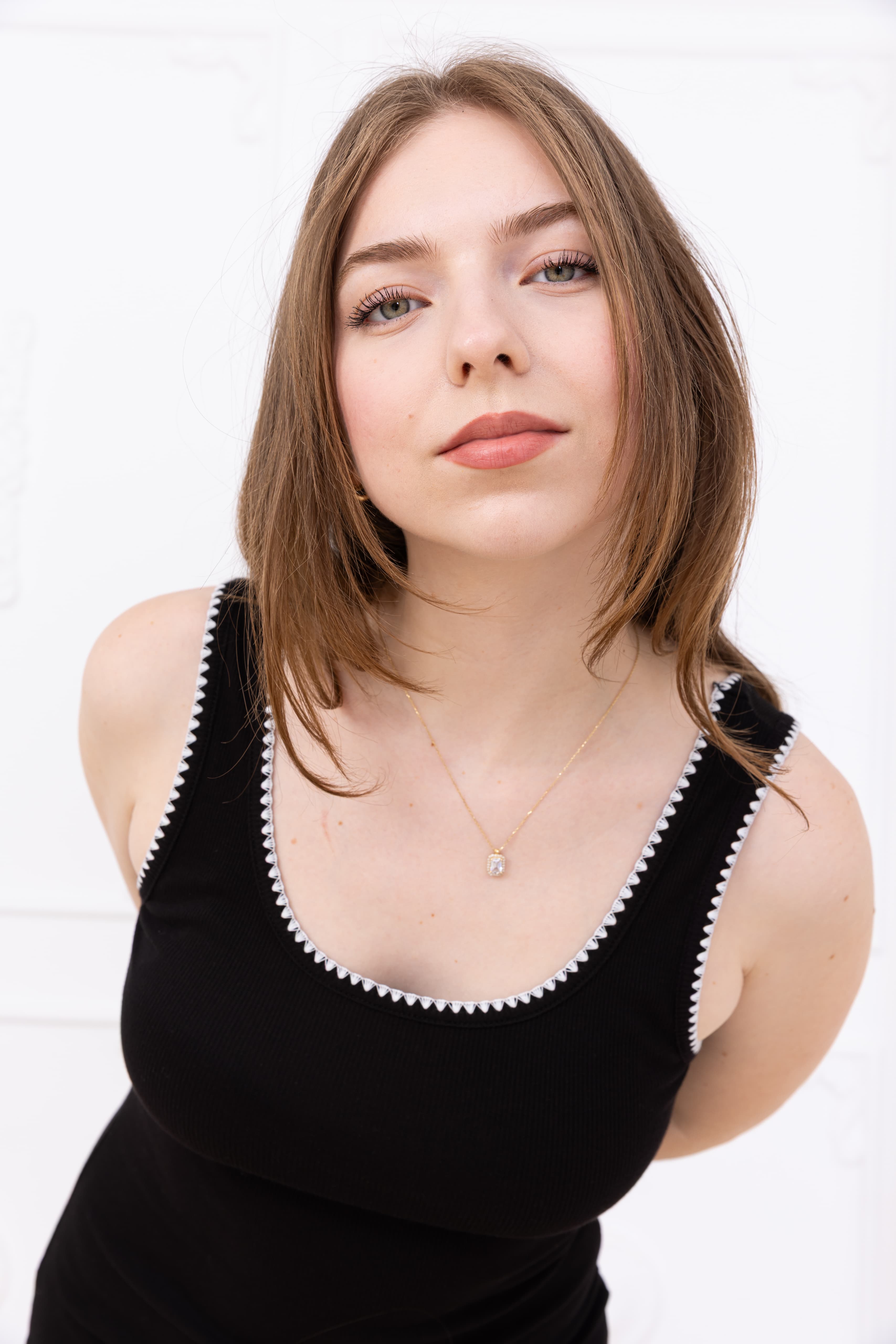 Kadın Siyah Nakış Biyeli Crop Elbise