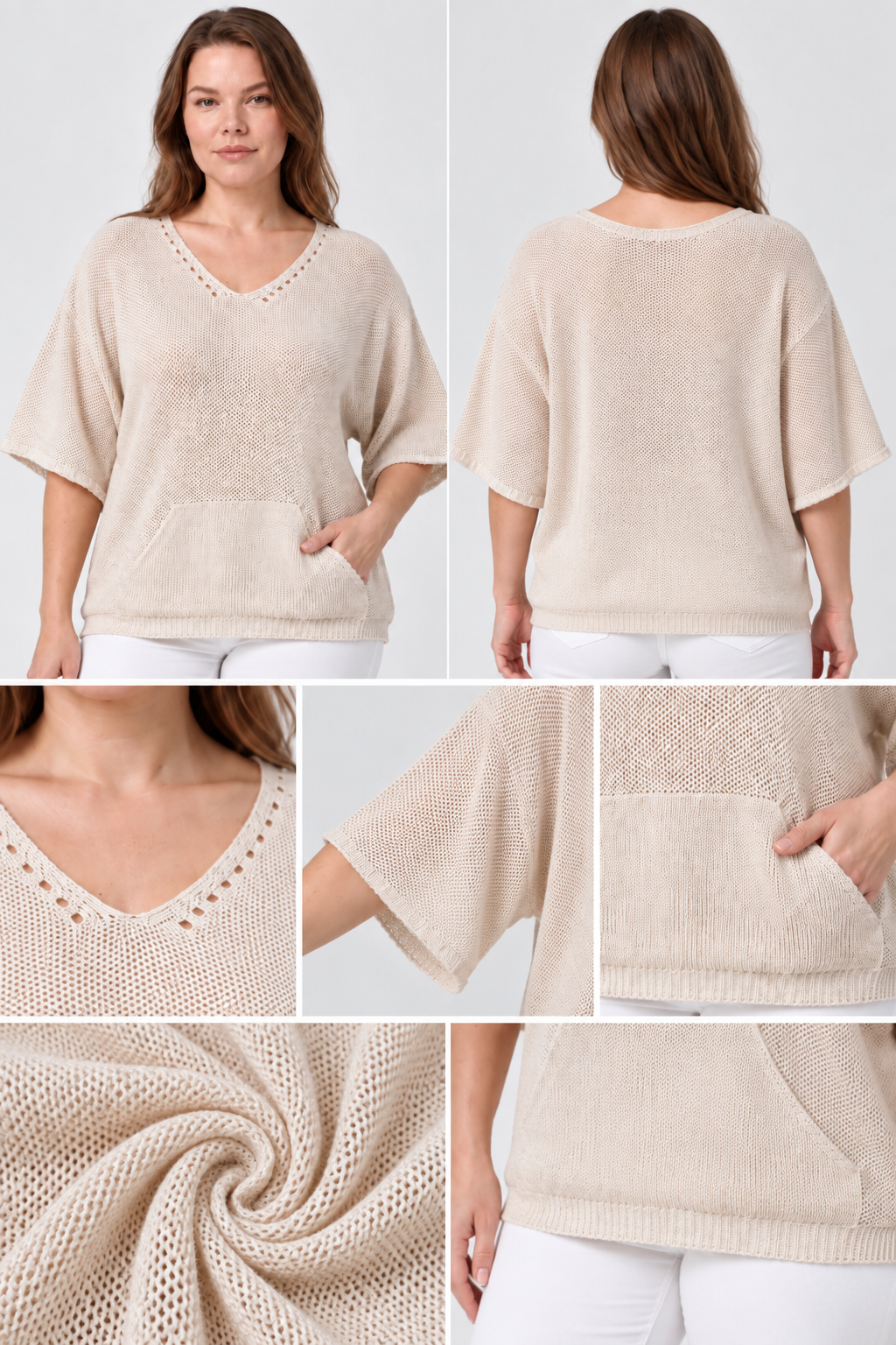 Kadın İtalyan Stil Yarasa Kol Oversize Merserize Triko Bluz