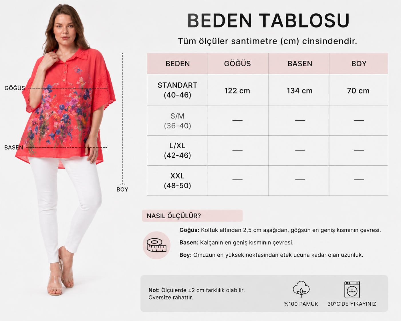 Kadın Fistolu Yarasa Kol Bol Kesim İtalyan Stil Gömlek Yaka Tunik