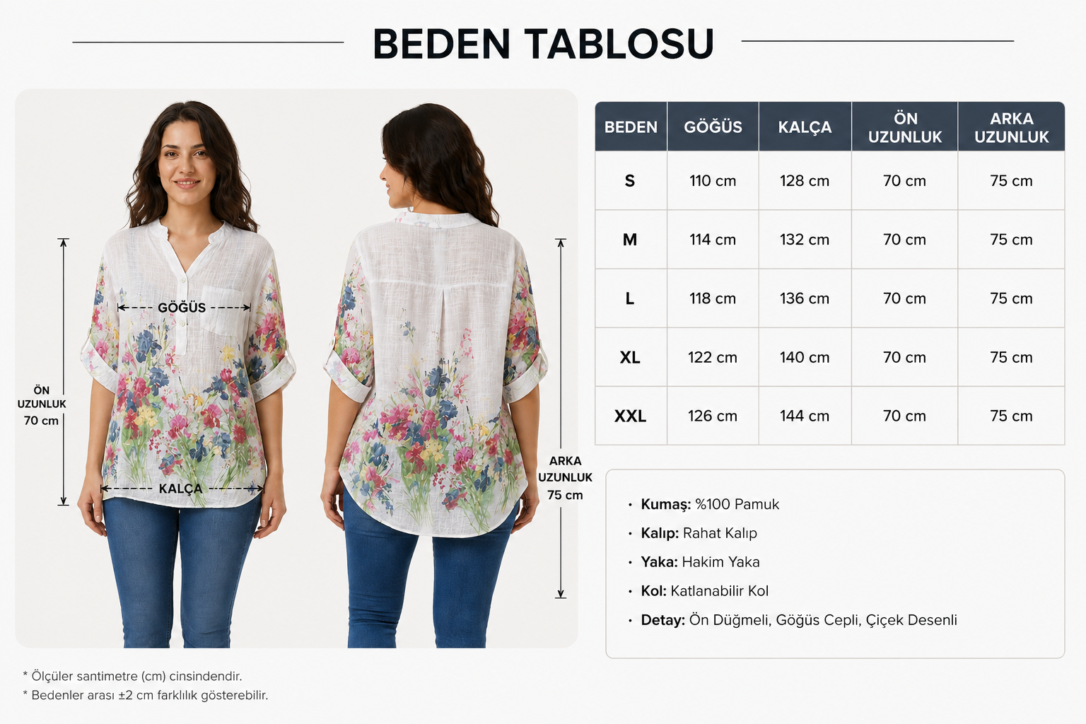 Kadın Çok Renk Desenli İtalyan Stil Yarım Düğmeli Hakim Yaka Bluz