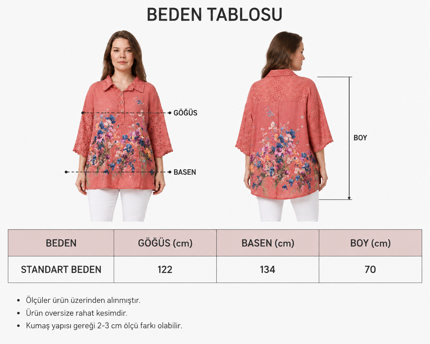 Kadın Fistolu Yarasa Kol Bol Kesim İtalyan Stil Gömlek Yaka Tunik
