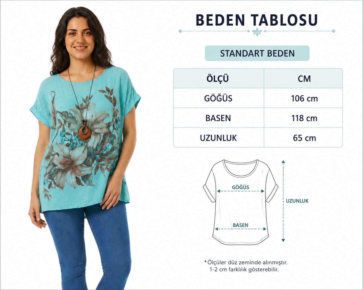 Kadın Çok Renk Desenli İtalyan Stil Kolyeli Bisklet Yaka Bluz